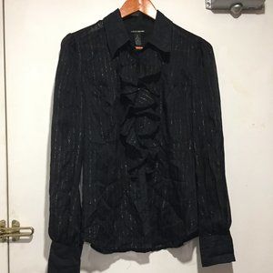 VINTAGE LUCKY BRAND SILK BLOUSE SIZE M